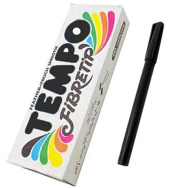 Marker 0.3mm (Tempo) - Black The Stationers
